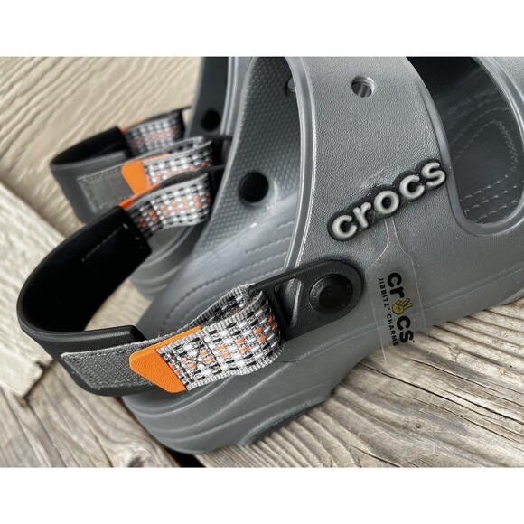 New! Crocs Classic All Terrain Men’s 13 Sandals - Slate Gray/Orange main image 12